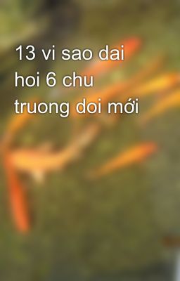 13 vi sao dai hoi 6 chu truong doi mới