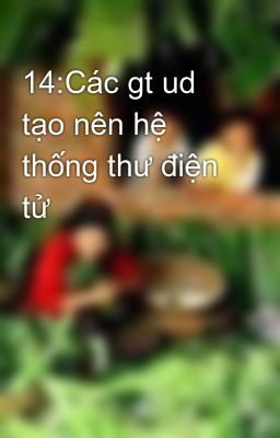 14:Các gt ud tạo nên hệ thống thư điện tử