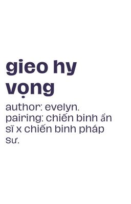 ẩn sĩ x pháp sư; gieo hy vọng