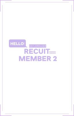 ⌈BDF_Dreamer⌋ Đóng | Recuit Member II