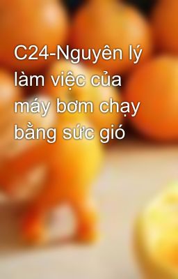 C24-Nguyên lý làm việc của máy bơm chạy bằng sức gió