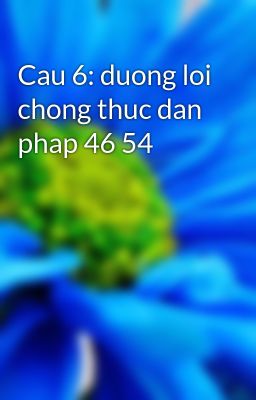 Đọc Truyện Cau 6: duong loi chong thuc dan phap 46 54 - Truyen2U.Net