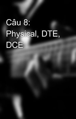 Câu 8: Physical, DTE, DCE
