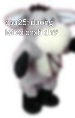 cau25: duong loi xd cnxh dh9