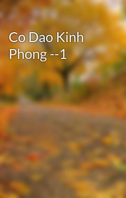 Co Dao Kinh Phong --1