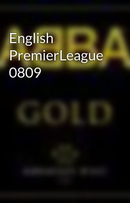 English PremierLeague 0809