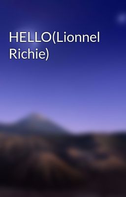 HELLO(Lionnel Richie)