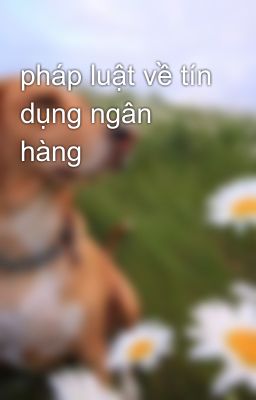 pháp luật về tín dụng ngân hàng