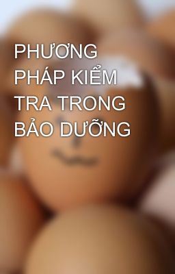 PHƯƠNG PHÁP KIỂM TRA TRONG BẢO DƯỠNG