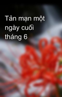 Tản mạn một ngày cuối tháng 6