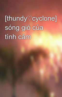 [thundy♡cyclone] sóng gió của tình cảm